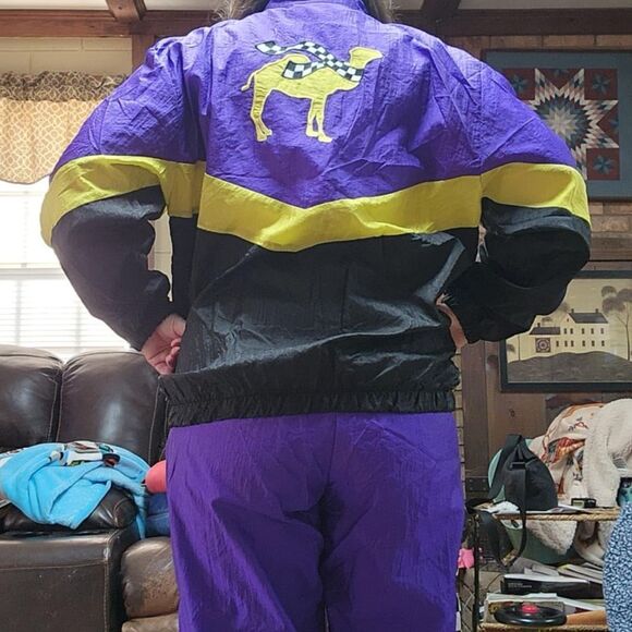 VINTAGE CAMEL SMOKIN’ JOE’S RACING TWO PIECE TRACK SUIT - Picture 4 of 16